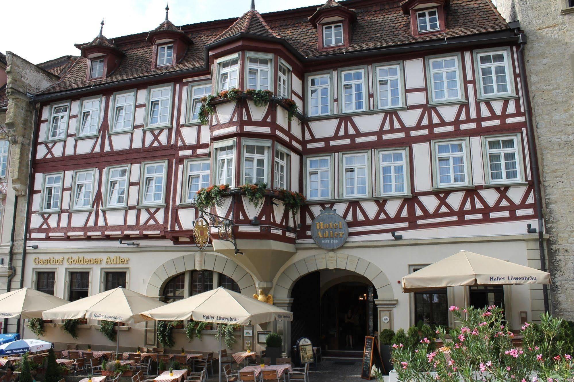 Stadt-Gut-Hotel Gasthof Goldener Adler Schwäbisch Hall Exterior foto